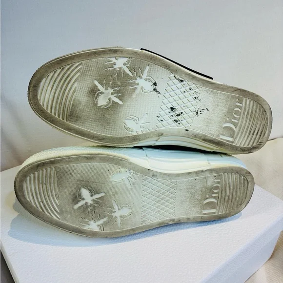 Dior 39 US6 B23 Translucent High-Top Sneakers with Multicolor Accents - Picture 10 of 10